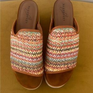 Naked Feet Women's Colorful Woven Mules